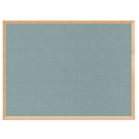 United Visual Products Decor Wood Combo Board, 60"x48", Cherry/White Porcelain & Medium Grey UV704DEFAB-CHERRY-WHTPORC-MEDGRY